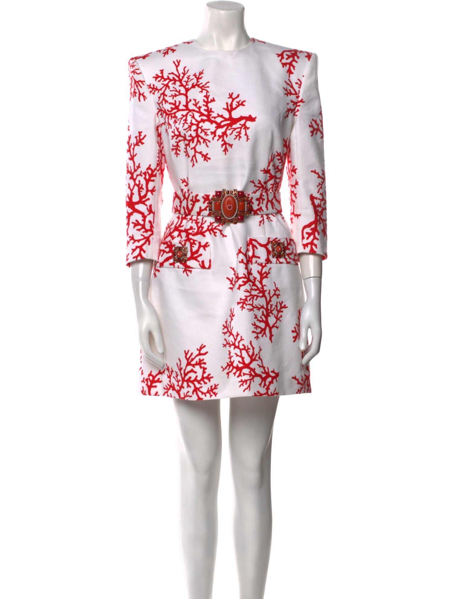 Andrew Gn Printed Mini Dress