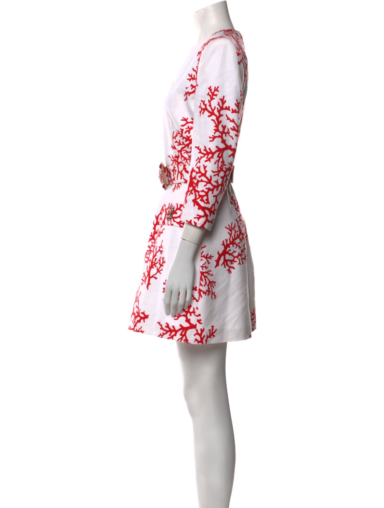 Andrew Gn Printed Mini Dress