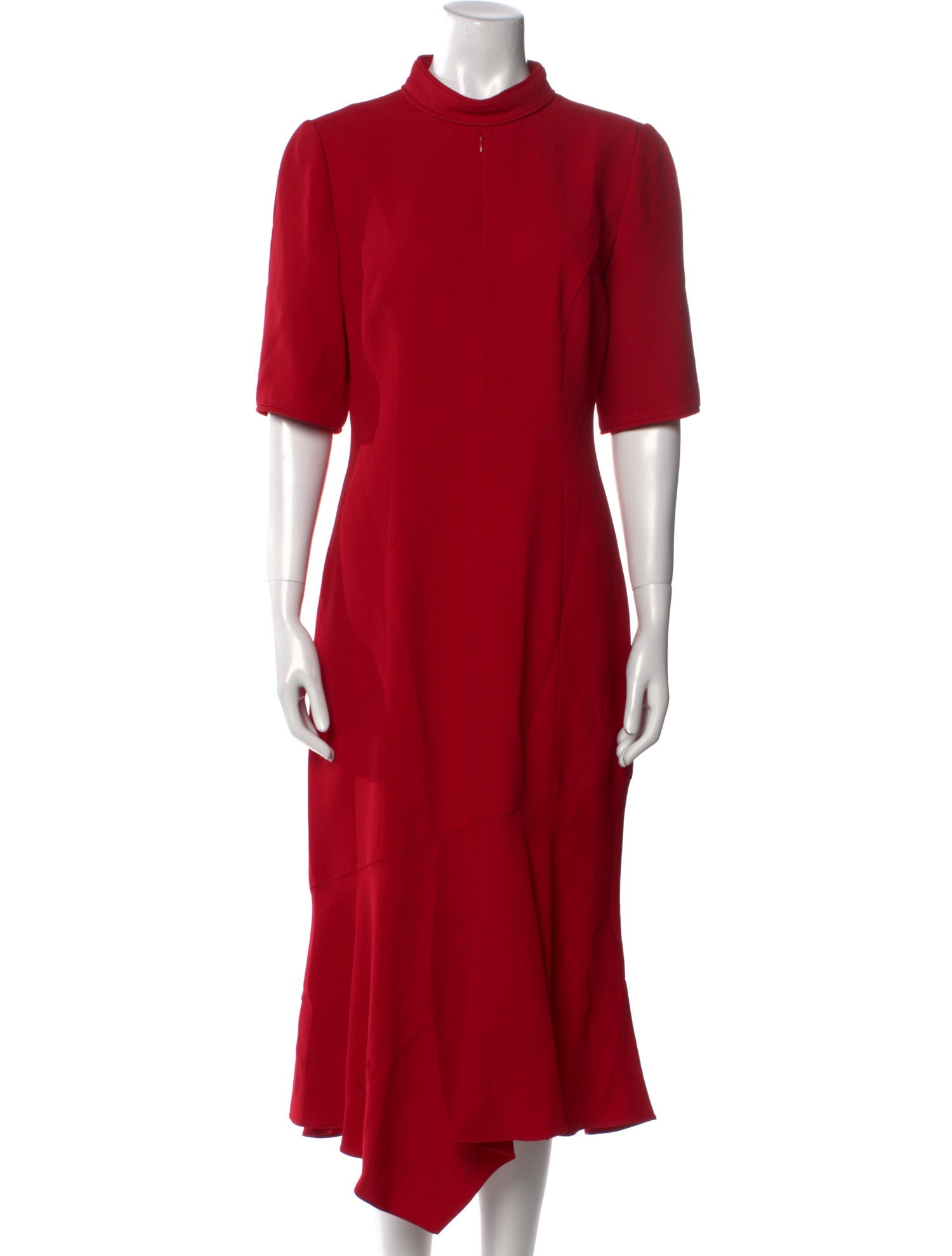 Andrew Gn Mock Neck Long Dress