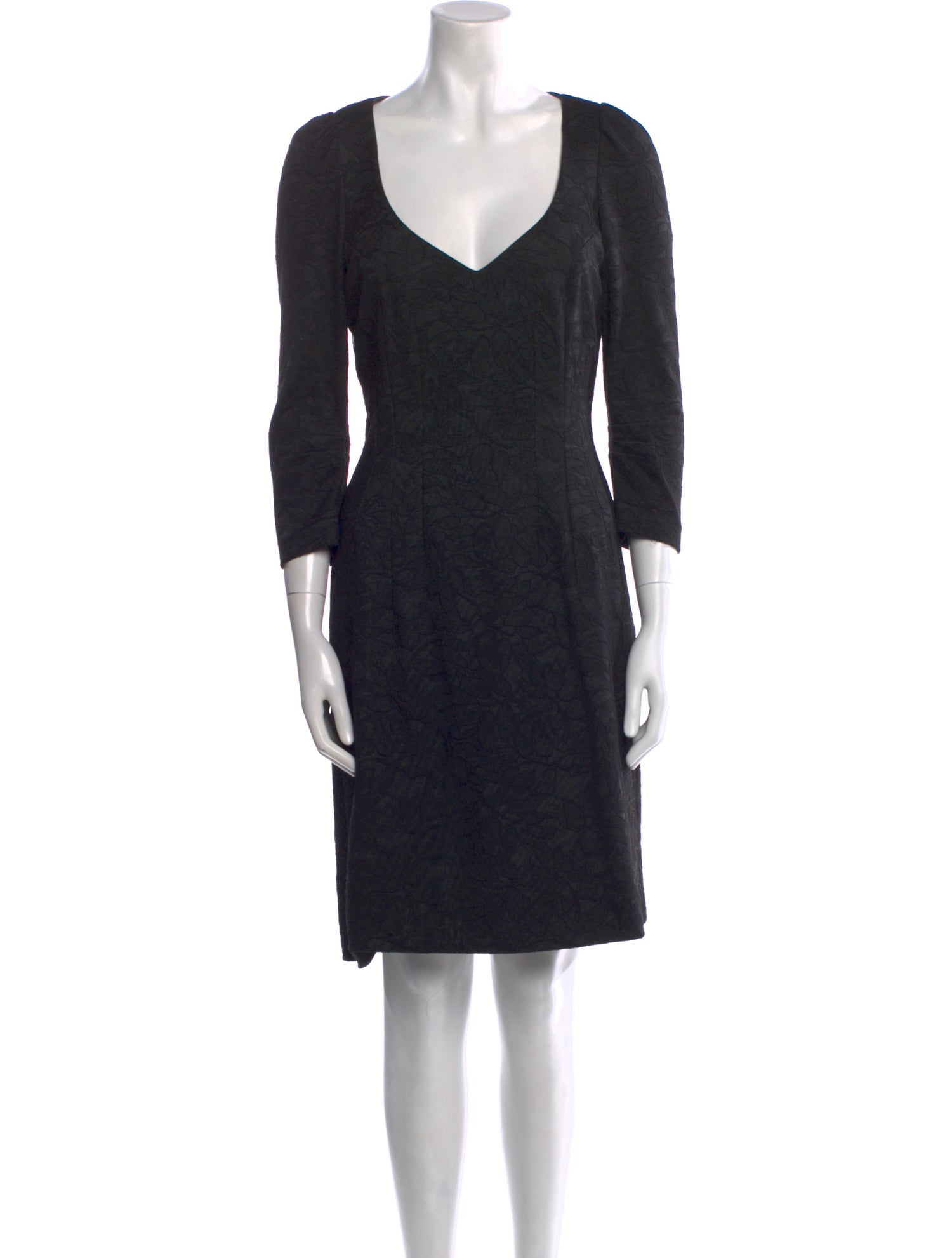 Andrew Gn Virgin Wool Mini Dress