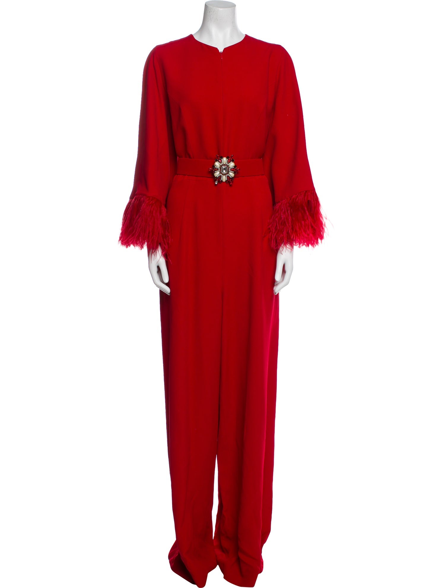 Andrew Gn Crew Neck Jumpsuit
