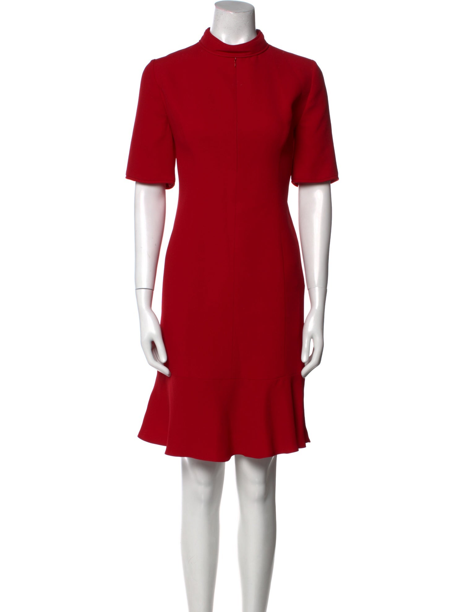 Andrew Gn Mock Neck Knee-Length Dress