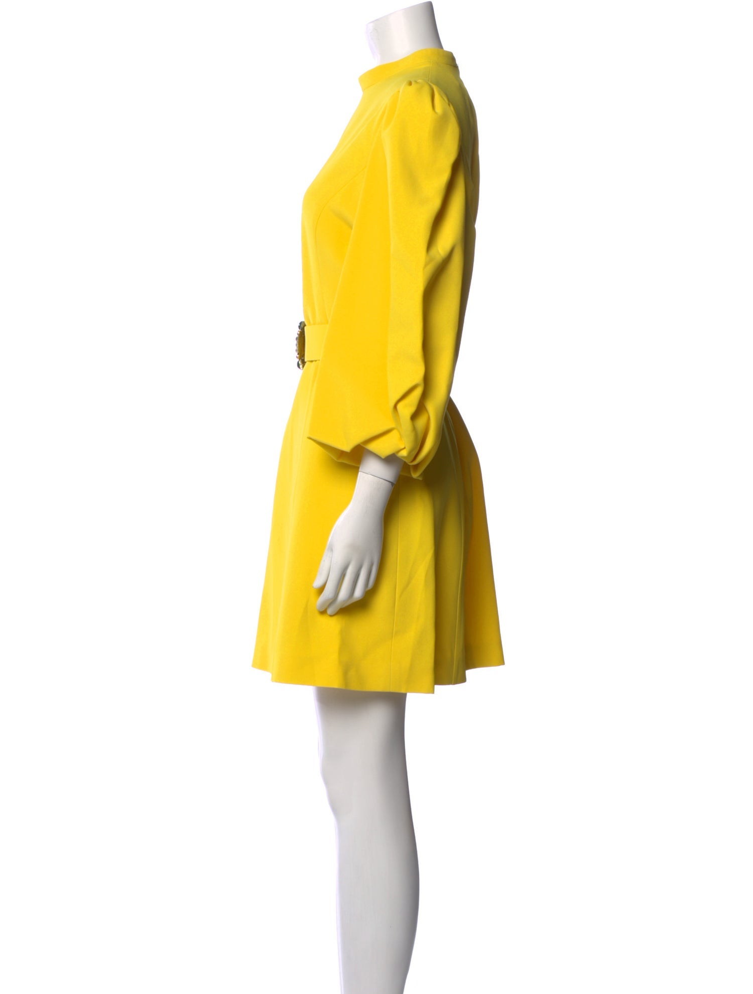 Andrew Gn Mock Neck Mini Dress