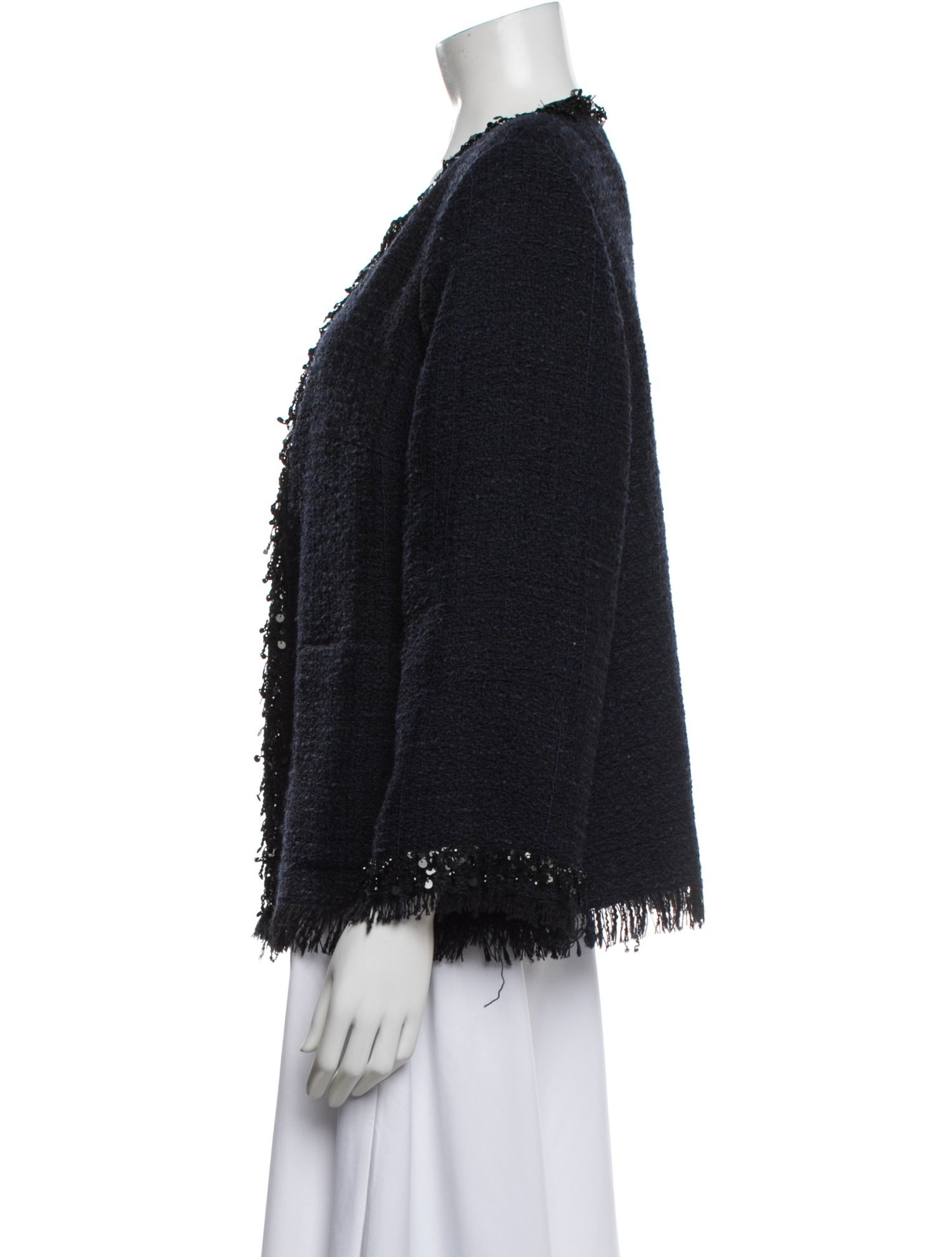 Andrew Gn Wool Tweed Pattern Jacket