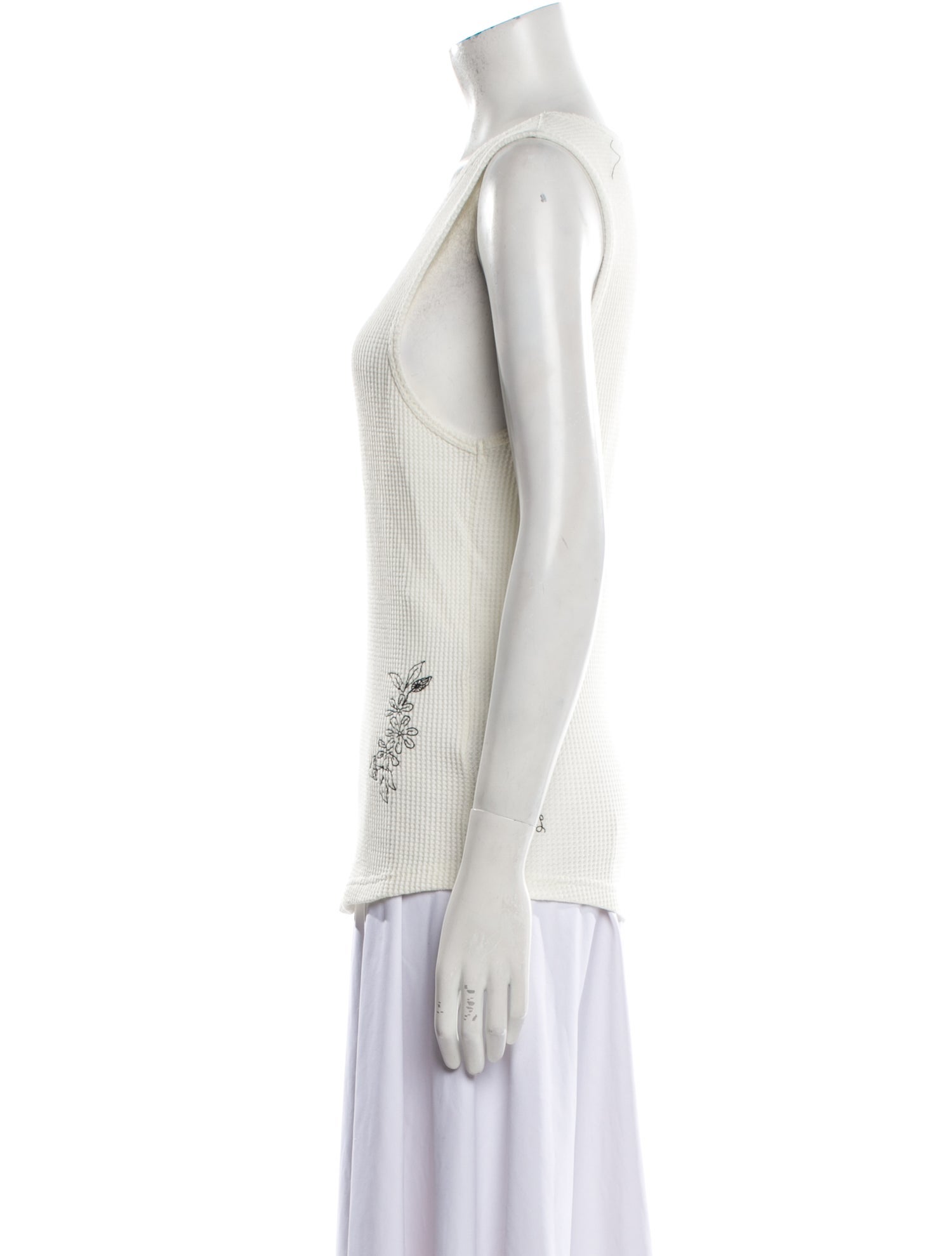 Andersson Bell Printed Scoop Neck Top