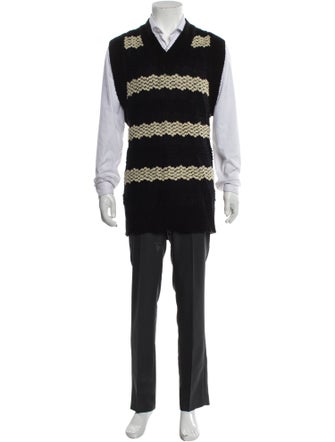 Andersson Bell Striped V-Neck Sweater Vest