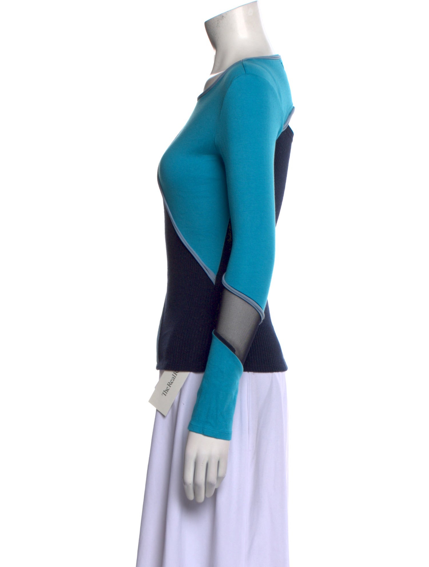 Andersson Bell Colorblock Pattern Scoop Neck Top