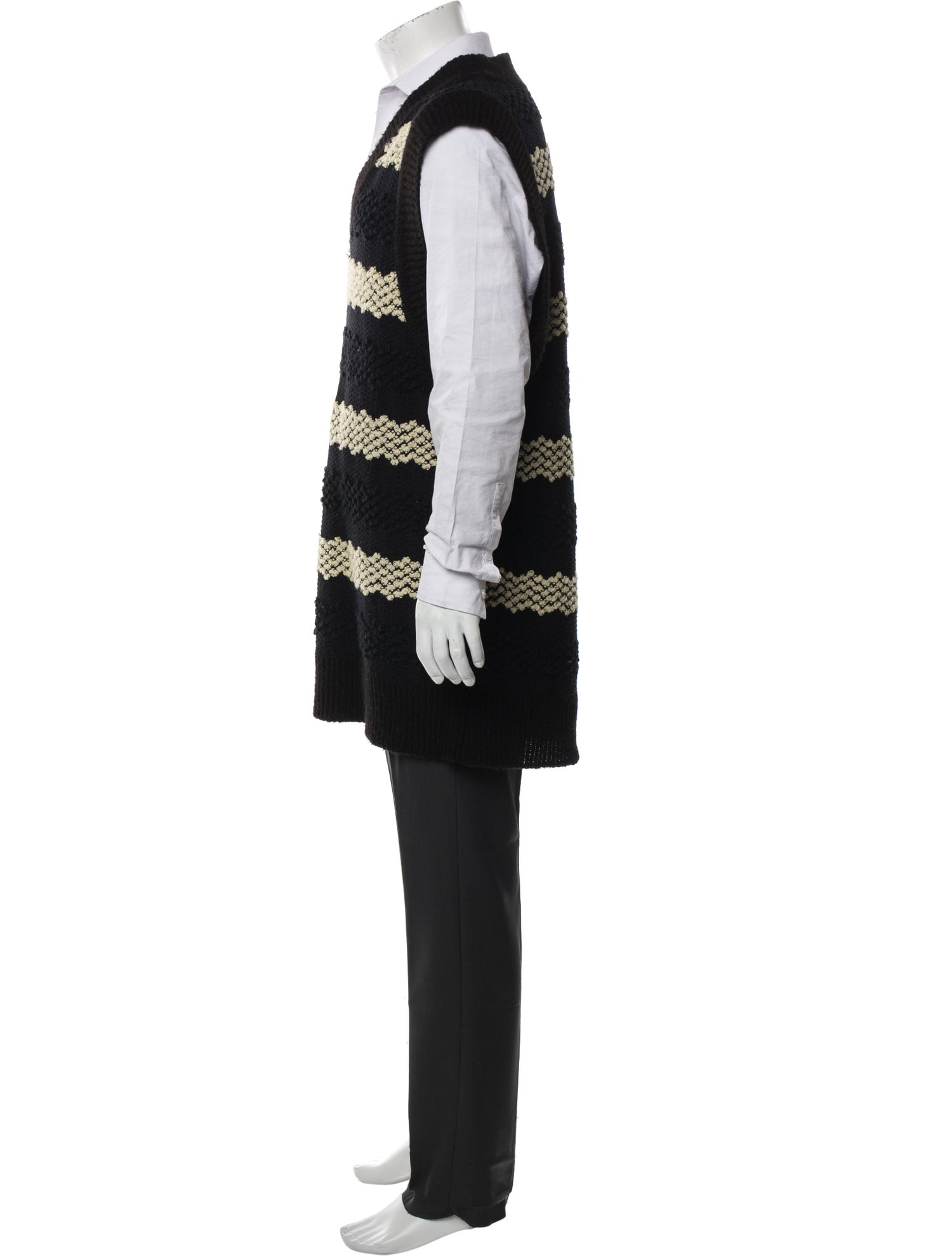 Andersson Bell Striped V-Neck Sweater Vest