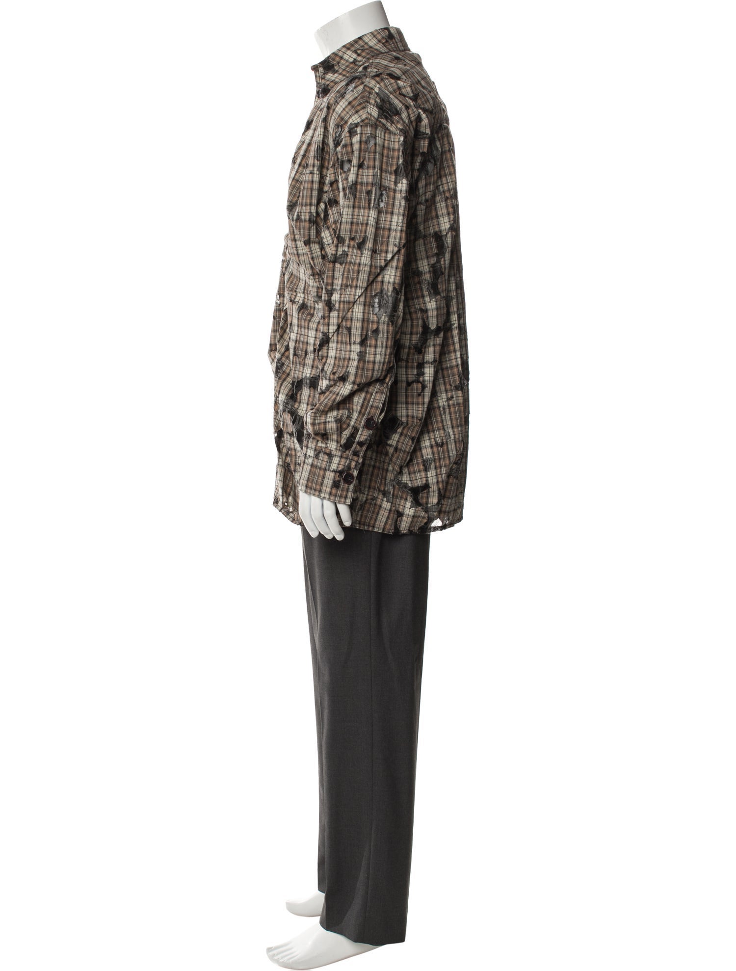 Andersson Bell Plaid Print Long Sleeve Shirt w/ Tags