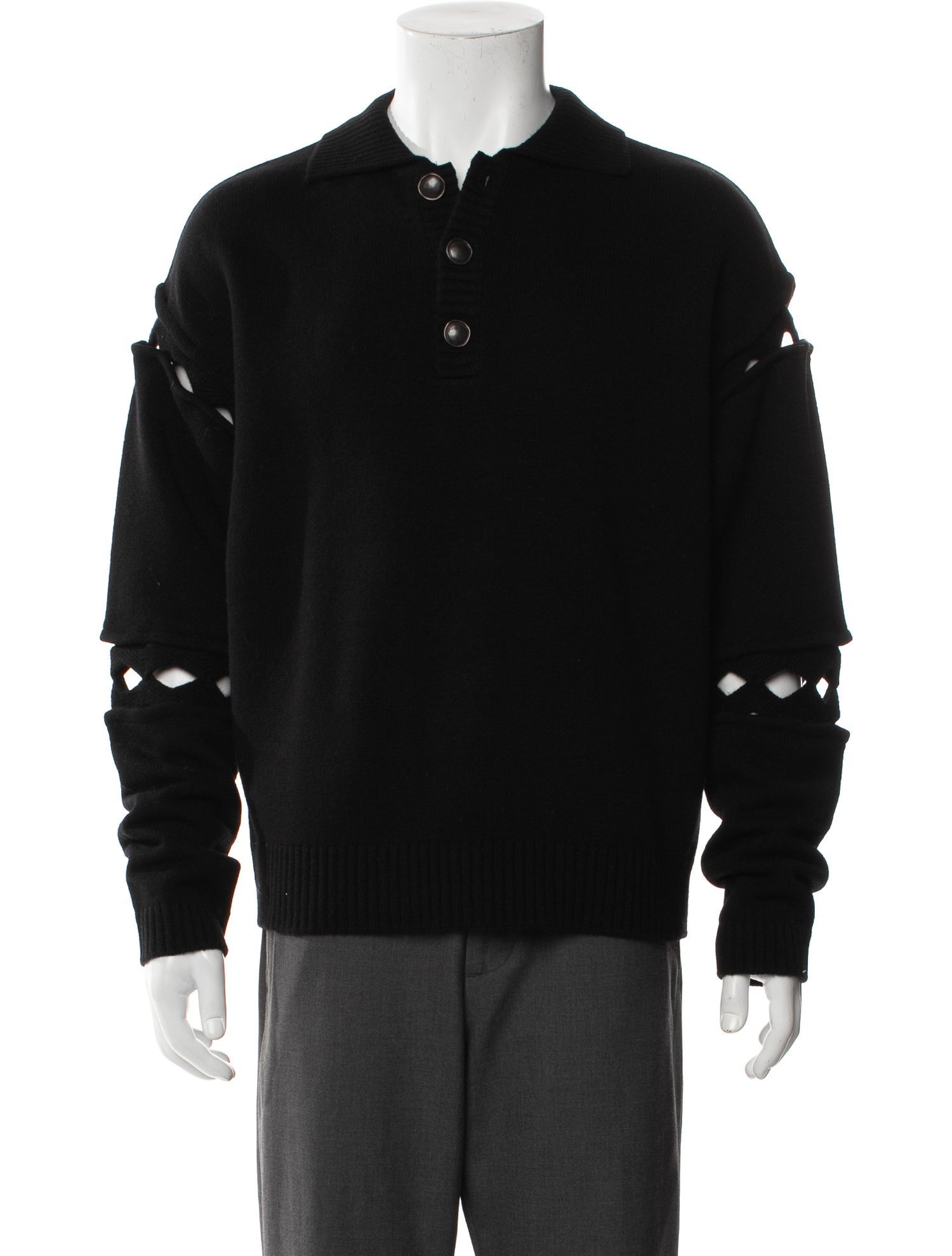 Andersson Bell Crew Neck Long Sleeve Polo Sweater