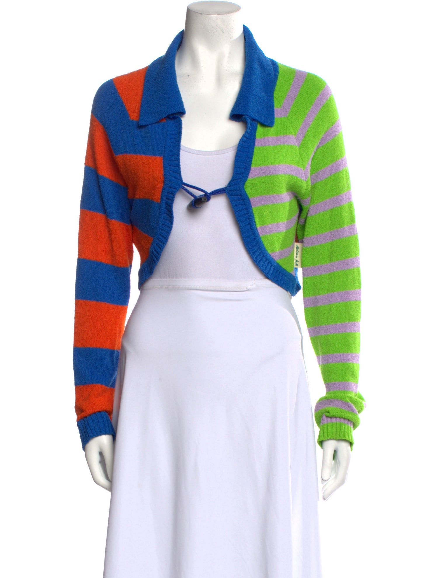 Andersson Bell Striped Open Front Sweater