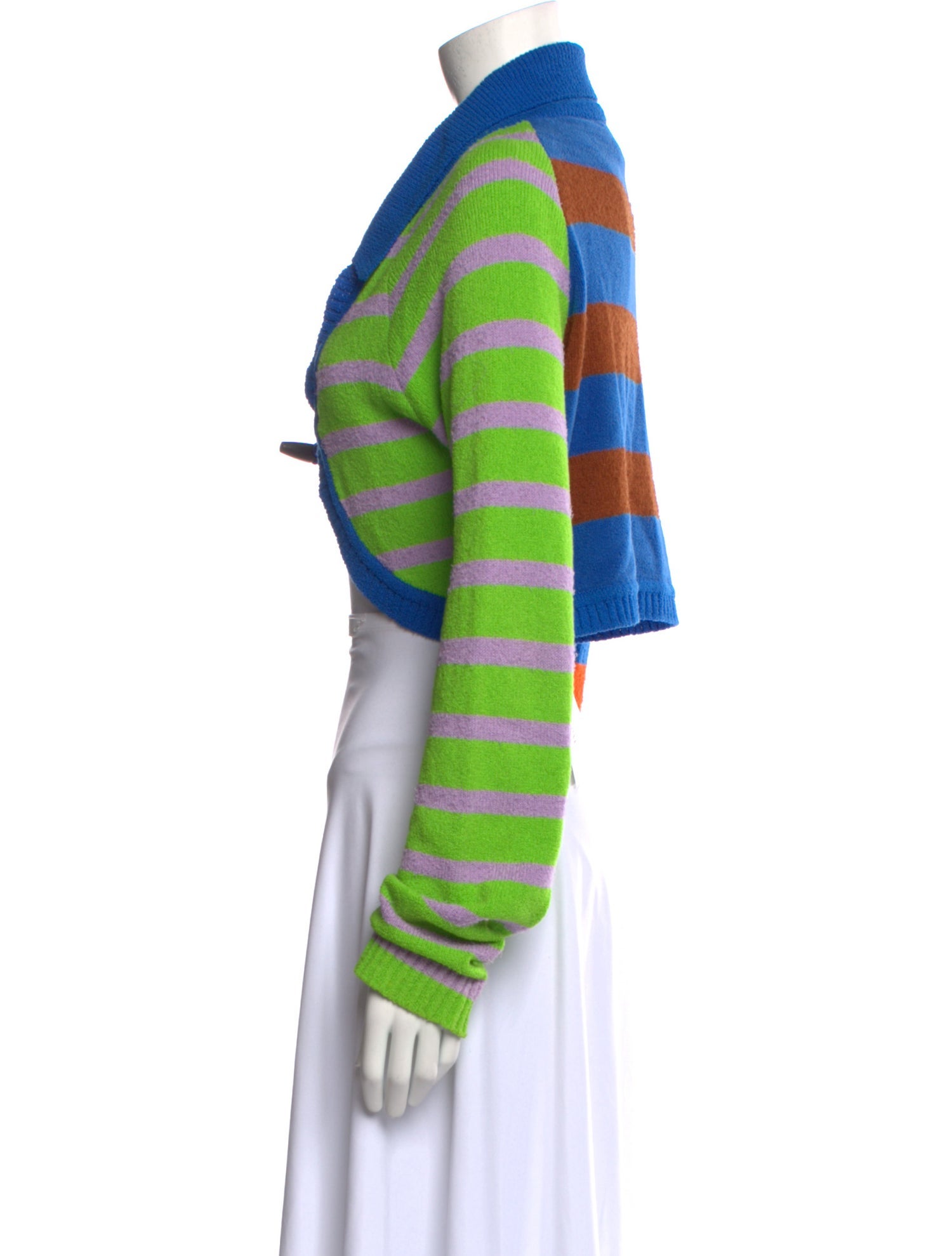 Andersson Bell Striped Open Front Sweater