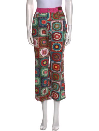 Andersson Bell Patterned Wide Leg Pants
