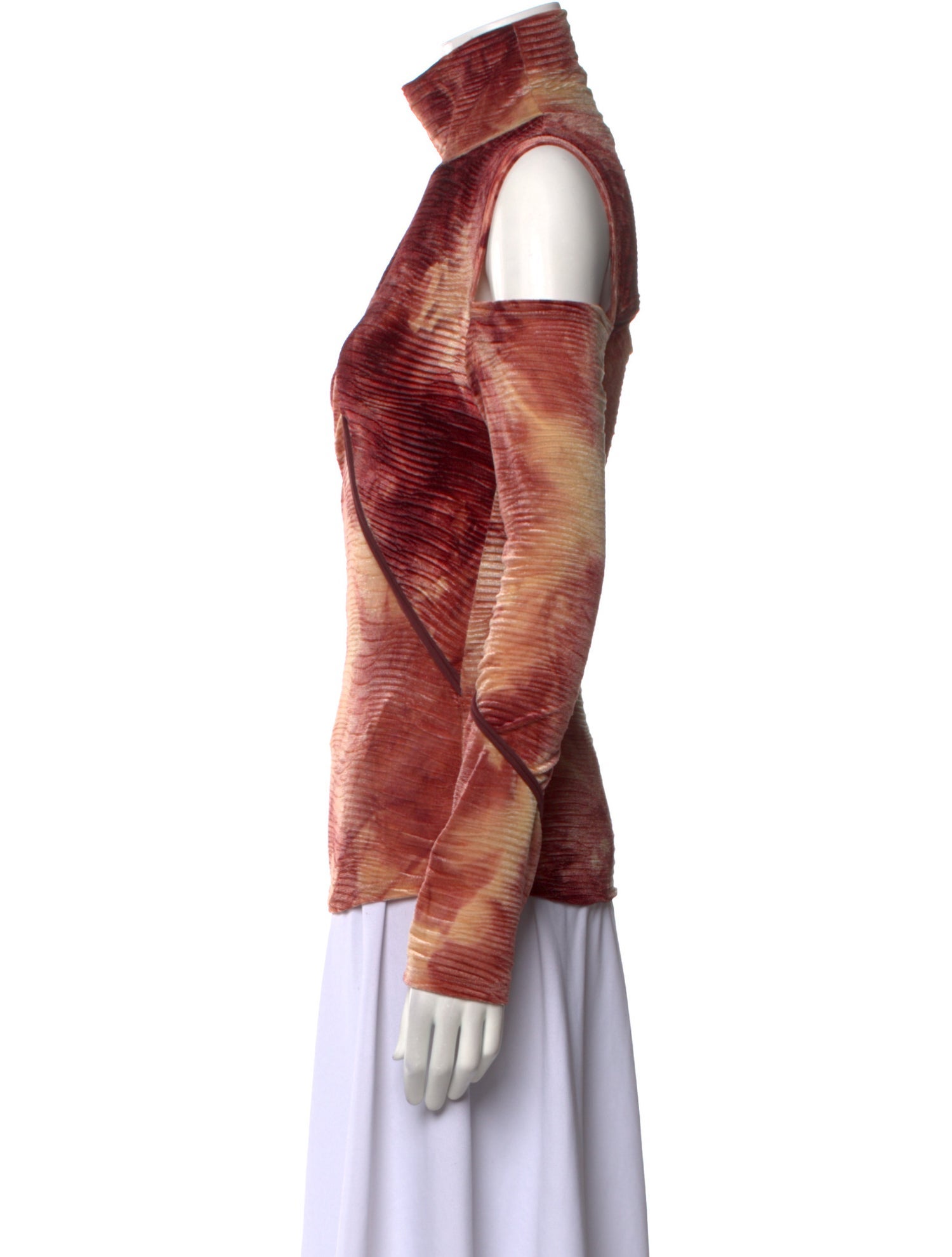 Andersson Bell Printed Mock Neck Top