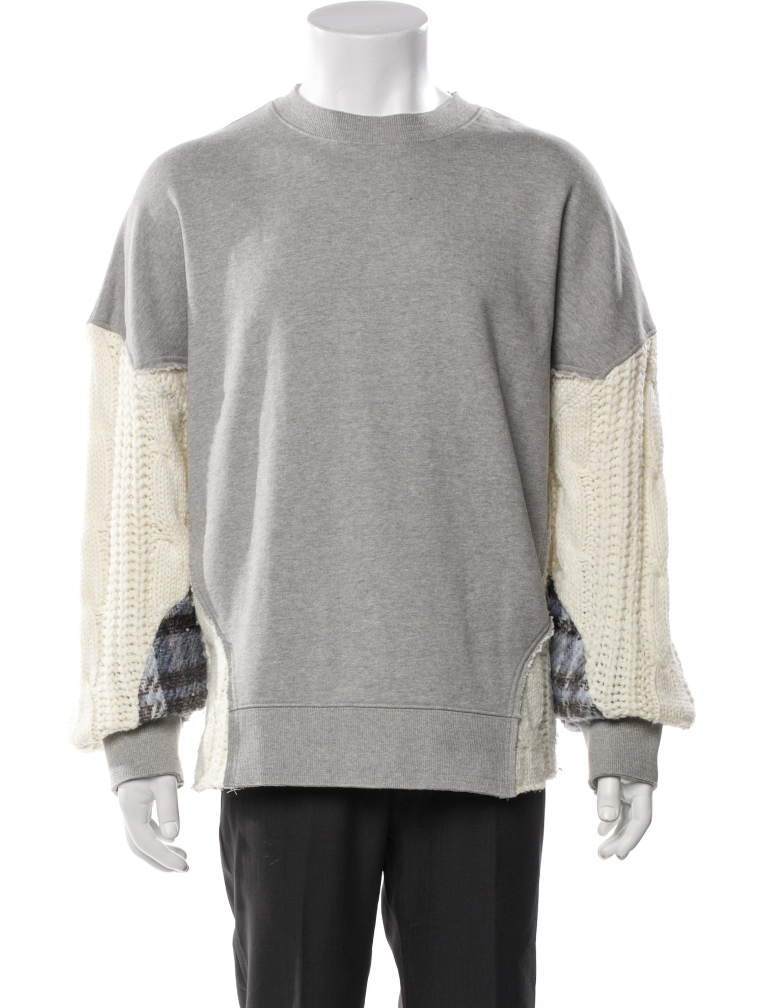 Andersson Bell Colorblock Pattern Crew Neck Sweatshirt