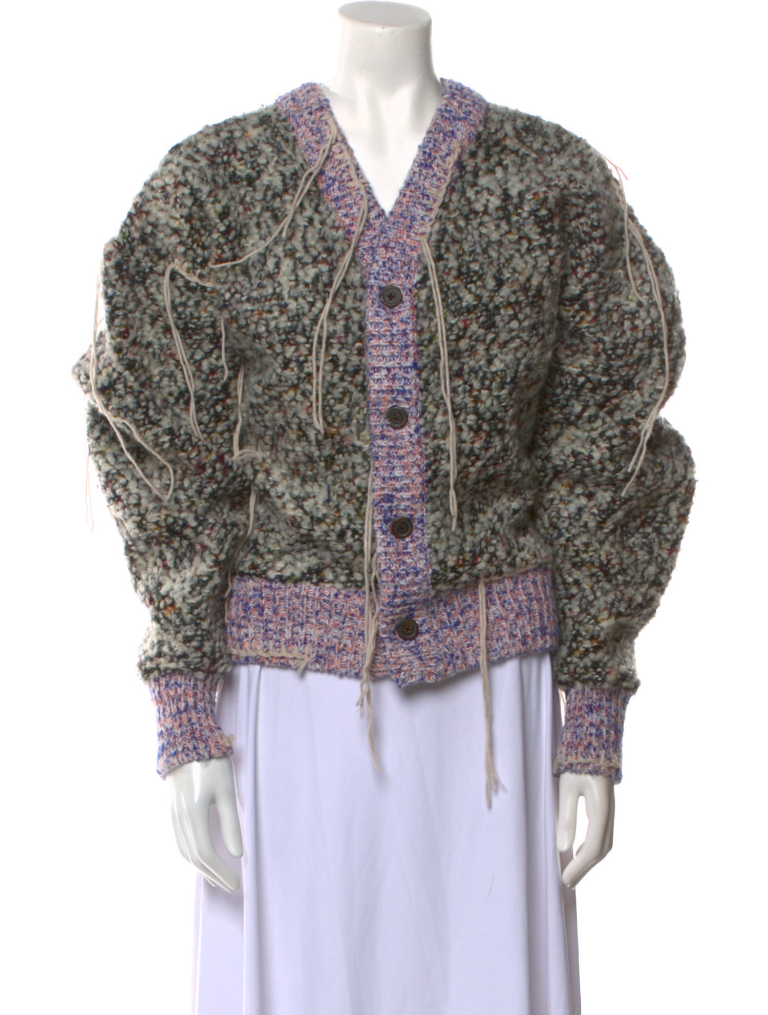 Andersson Bell Printed V-Neck Sweater