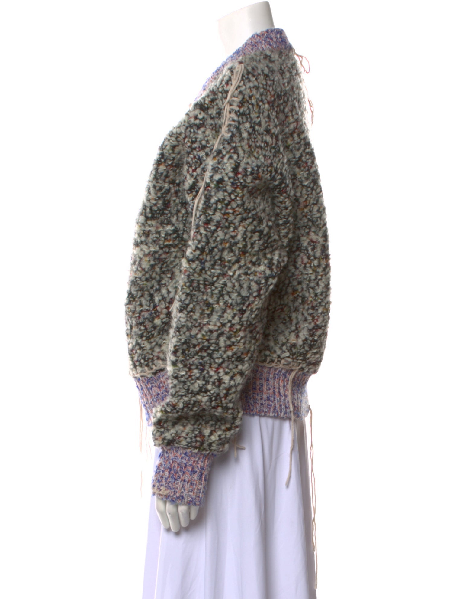 Andersson Bell Printed V-Neck Sweater