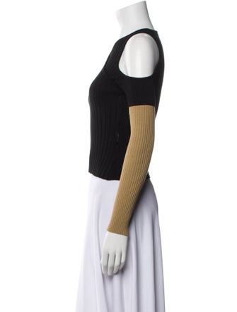 Andersson Bell Colorblock Pattern V-Neck Sweater