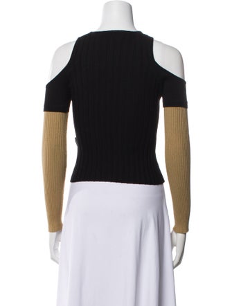 Andersson Bell Colorblock Pattern V-Neck Sweater