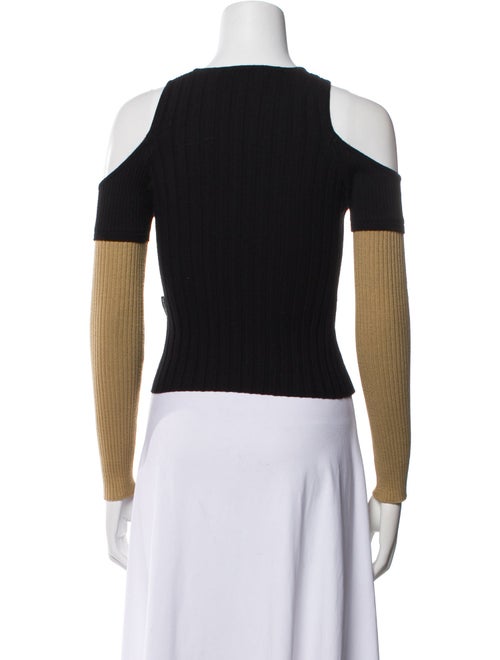 Andersson Bell Colorblock Pattern V-Neck Sweater