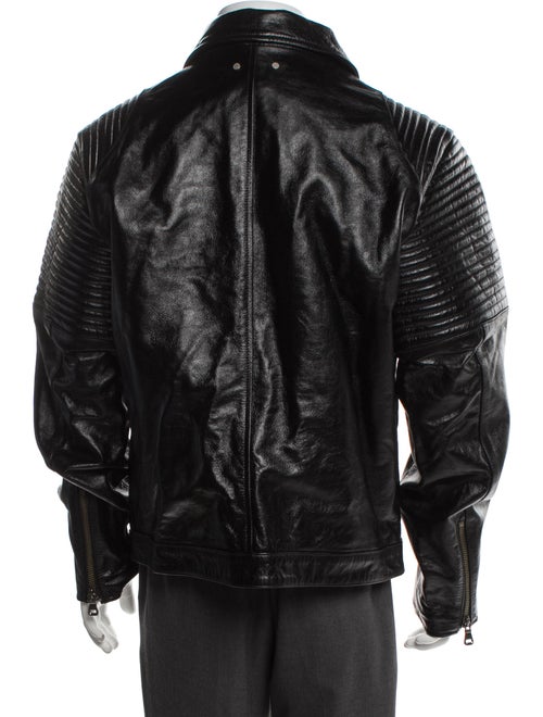 Andersson Bell Checkerboard Patchwork Biker Leather Moto Jacket