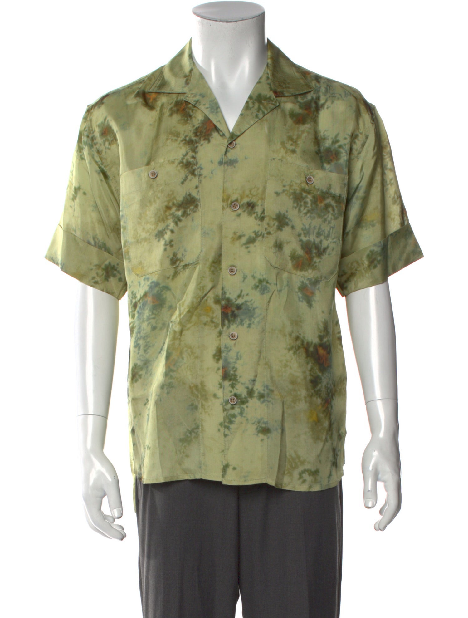 Andersson Bell Tie-Dye Print Short Sleeve Shirt