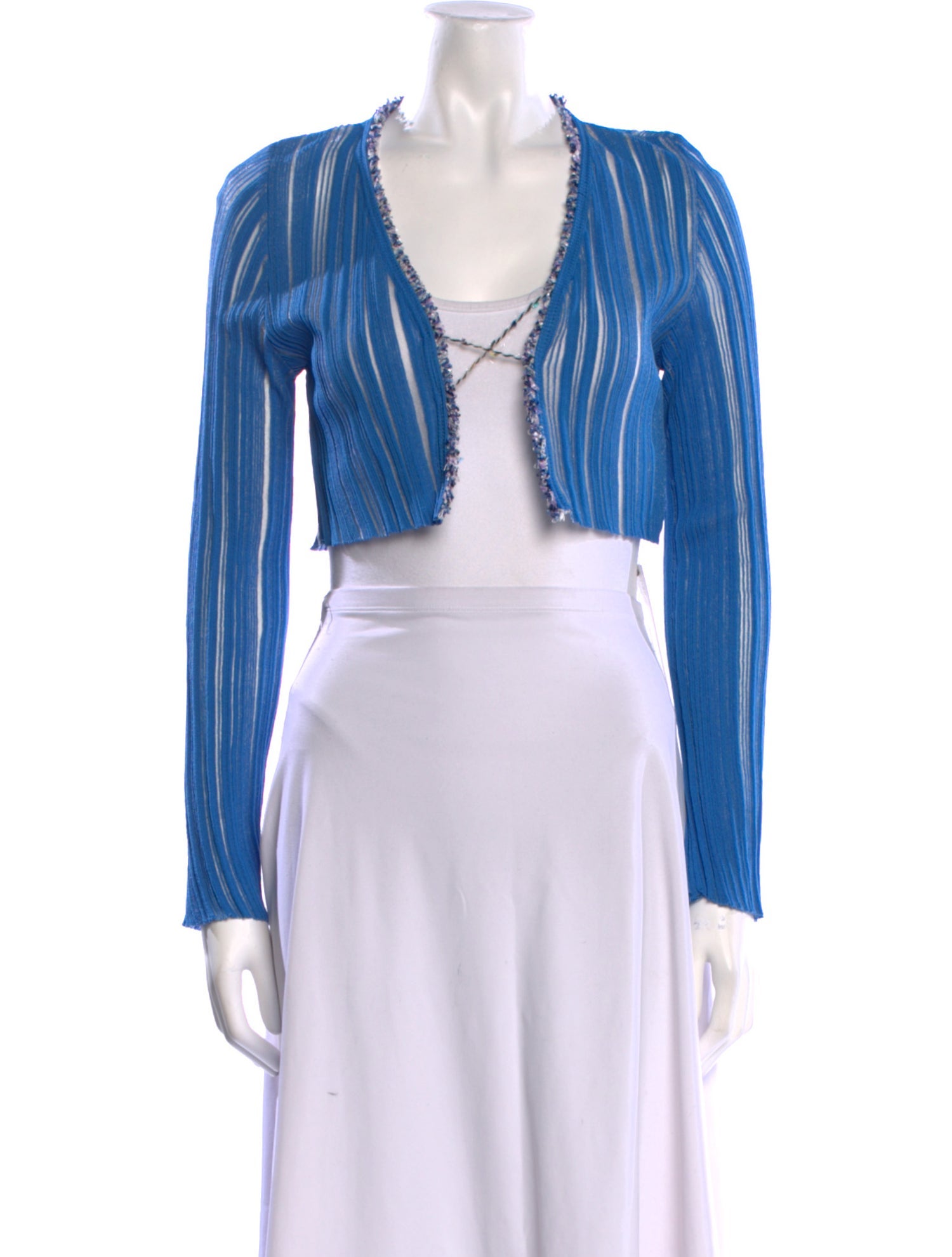 Andersson Bell V-Neck Long Sleeve Crop Top