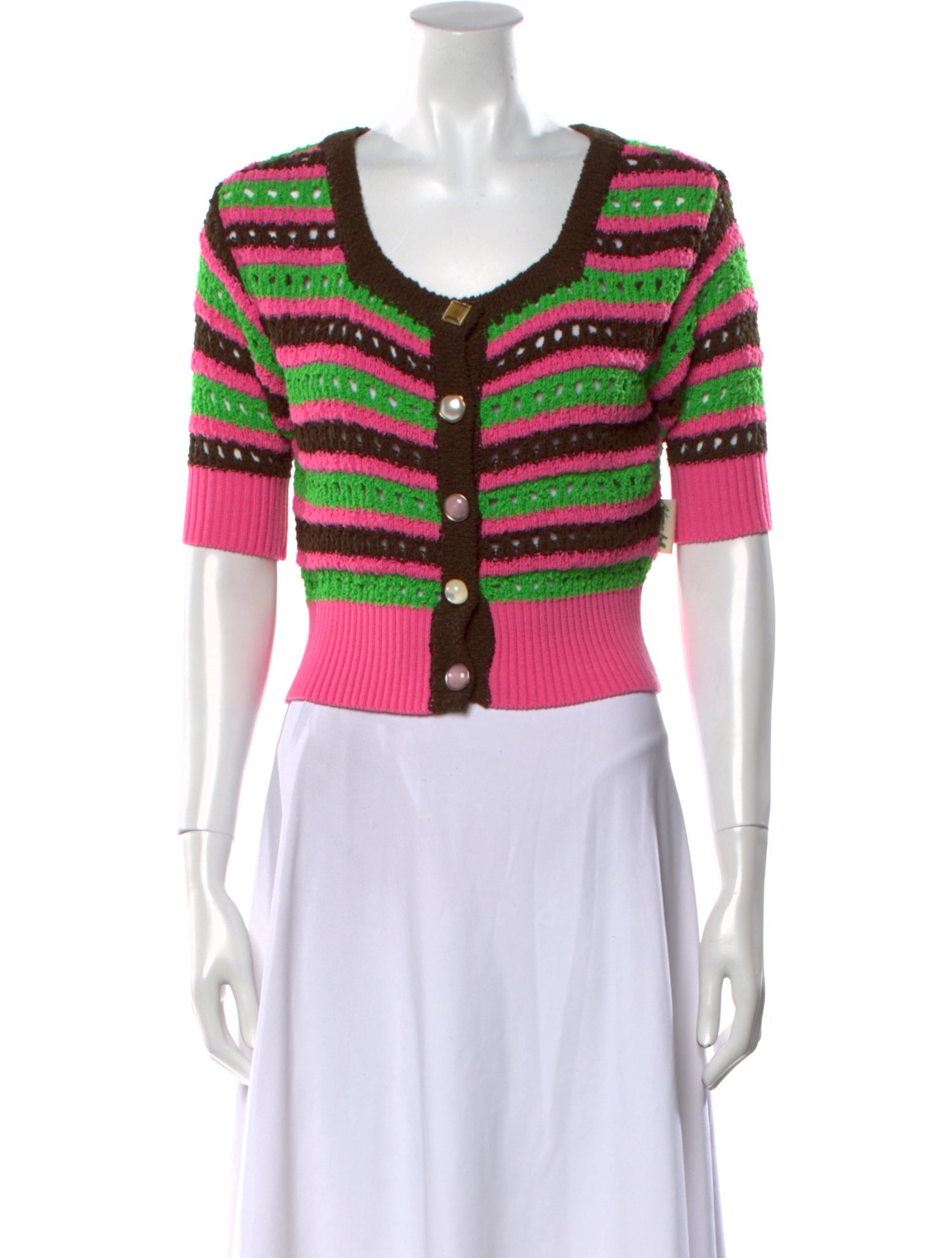 Andersson Bell Striped Scoop Neck Sweater