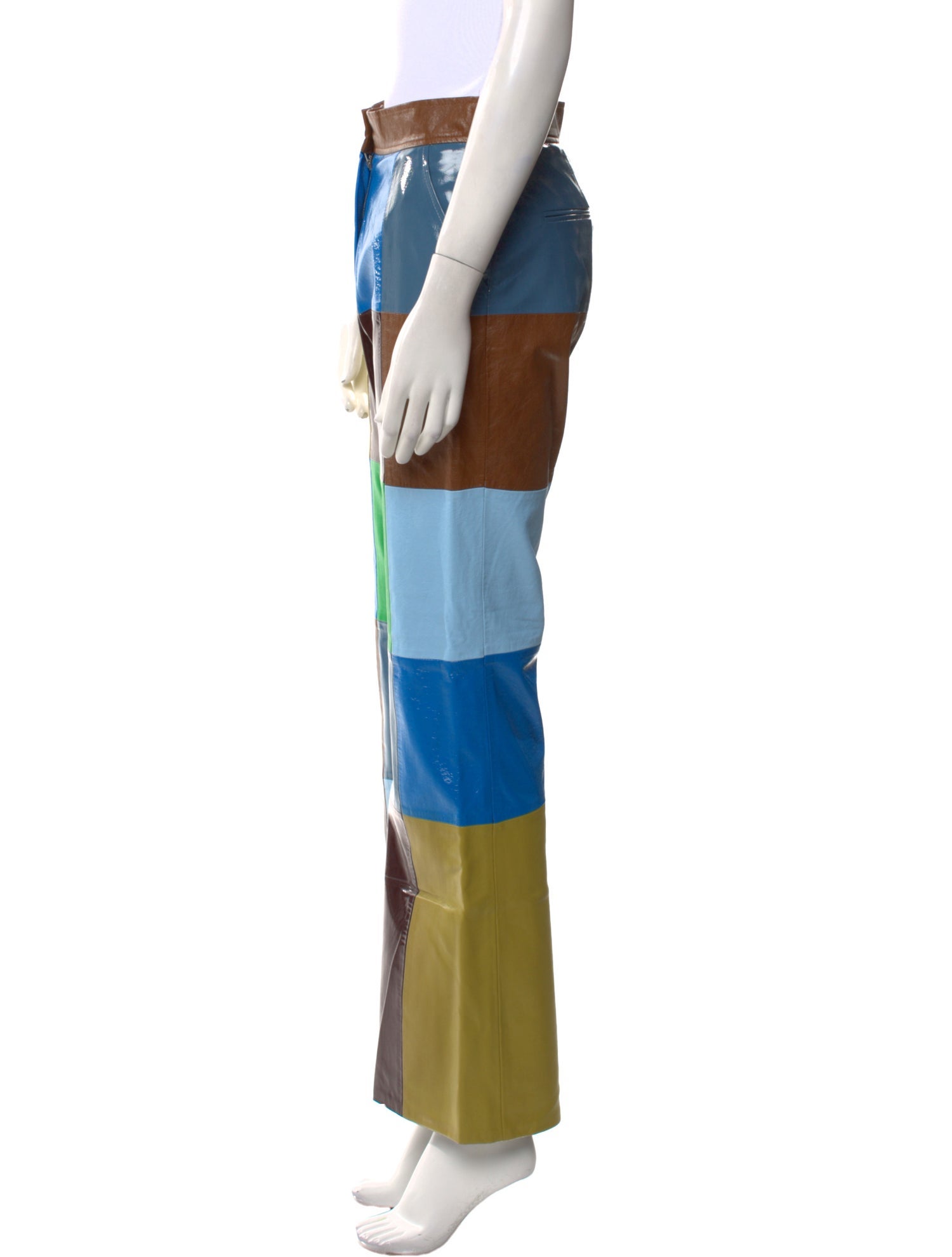 Andersson Bell Colorblock Pattern Wide Leg Pants