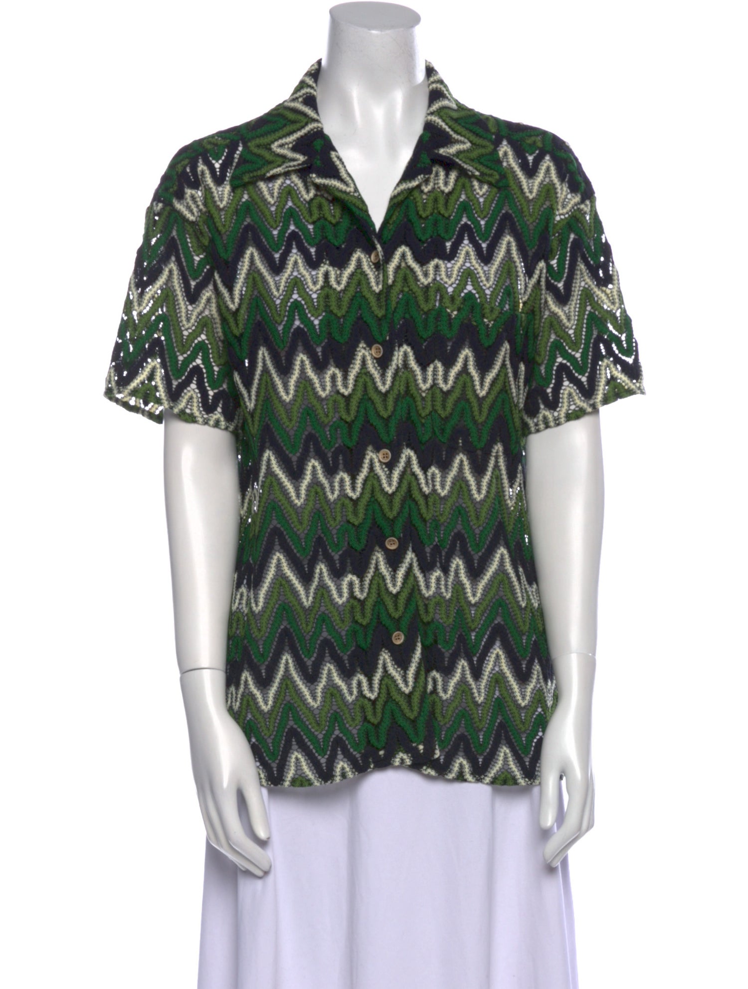 Andersson Bell Printed Short Sleeve Blouse