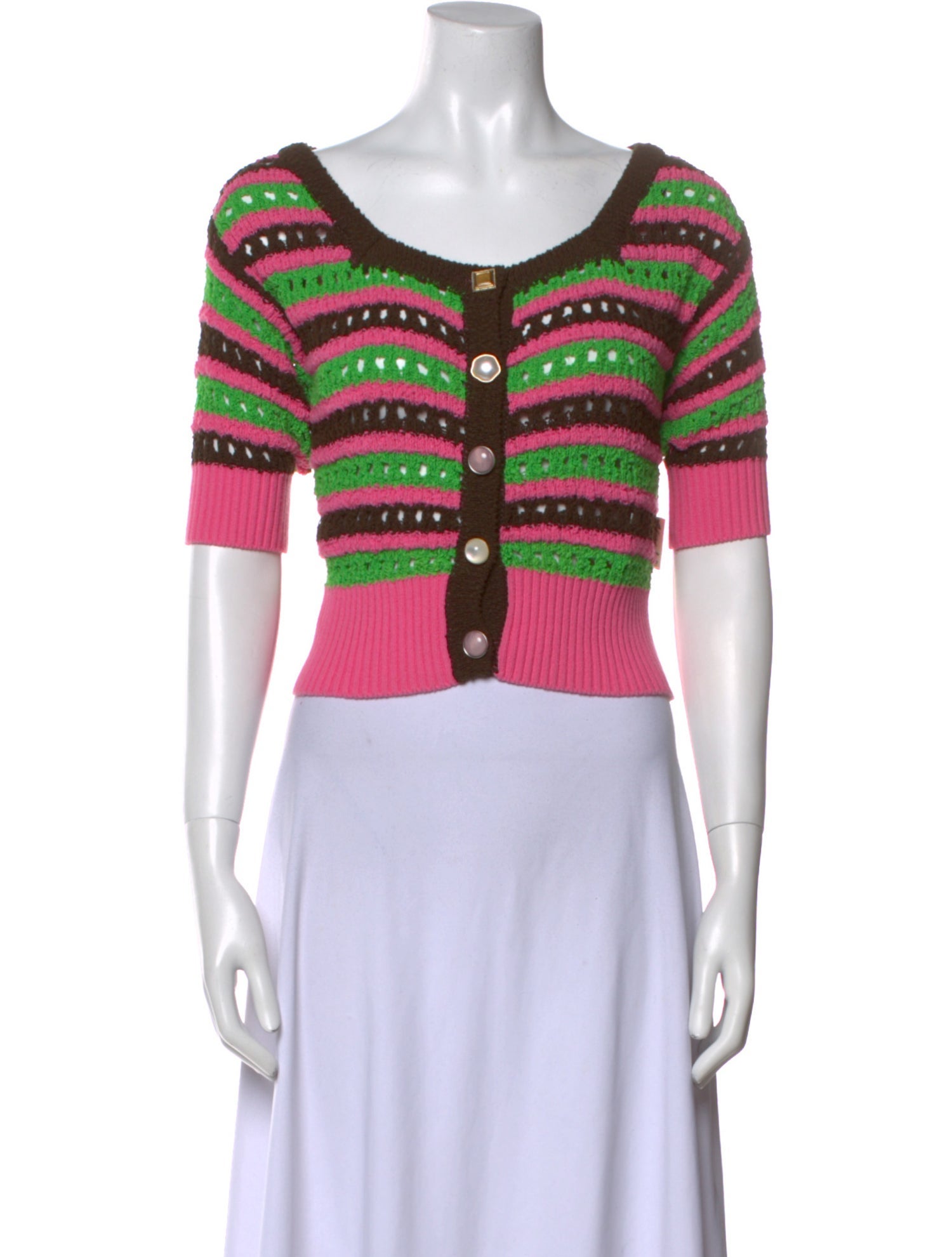 Andersson Bell Striped Scoop Neck Sweater