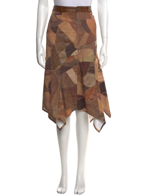 Andersson Bell Colorblock Pattern Midi Length Skirt