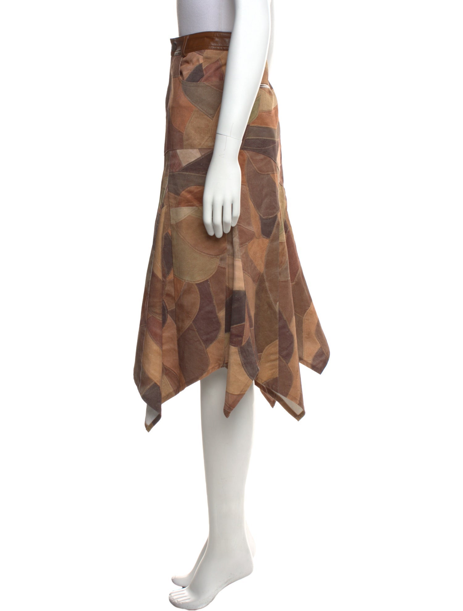 Andersson Bell Colorblock Pattern Midi Length Skirt