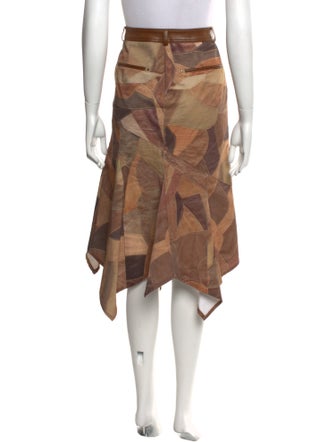 Andersson Bell Colorblock Pattern Midi Length Skirt