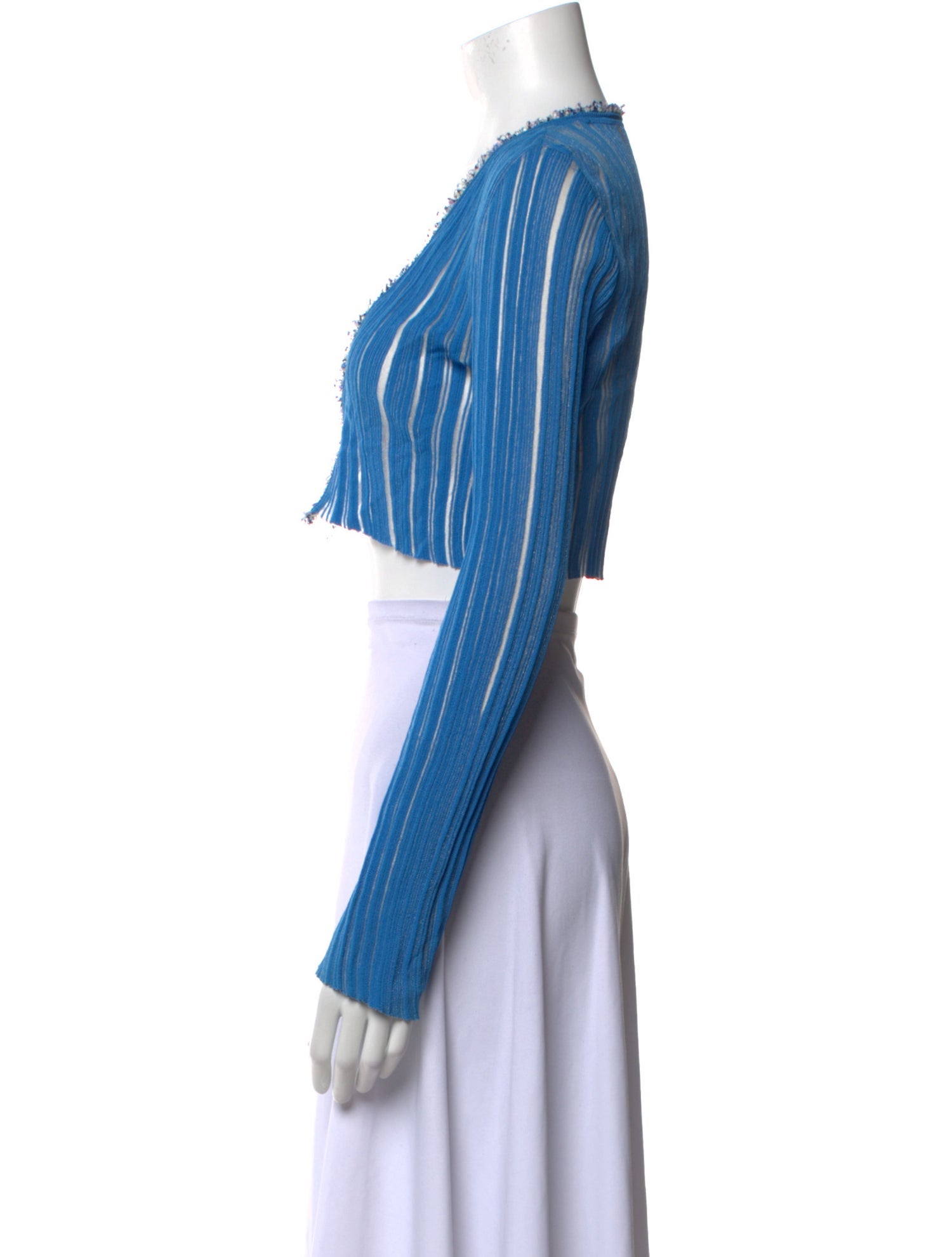 Andersson Bell V-Neck Long Sleeve Crop Top