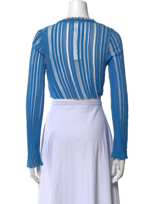 Andersson Bell V-Neck Long Sleeve Crop Top