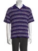 Andersson Bell Striped Collar Polo Shirt