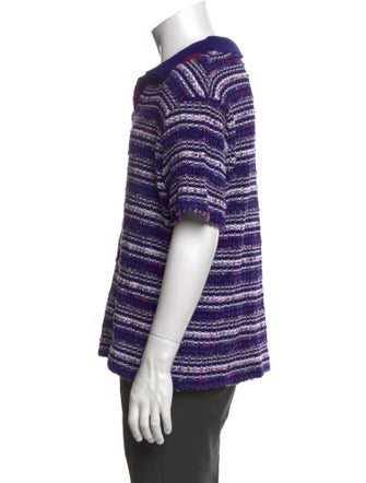 Andersson Bell Striped Collar Polo Shirt