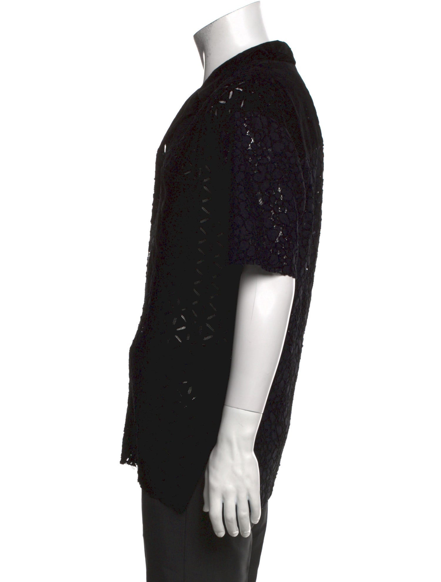 Andersson Bell Lace Pattern Short Sleeve Shirt