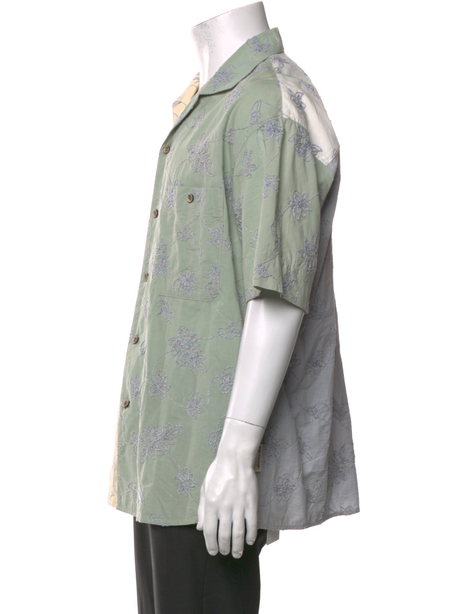 Andersson Bell Colorblock Pattern Short Sleeve Shirt