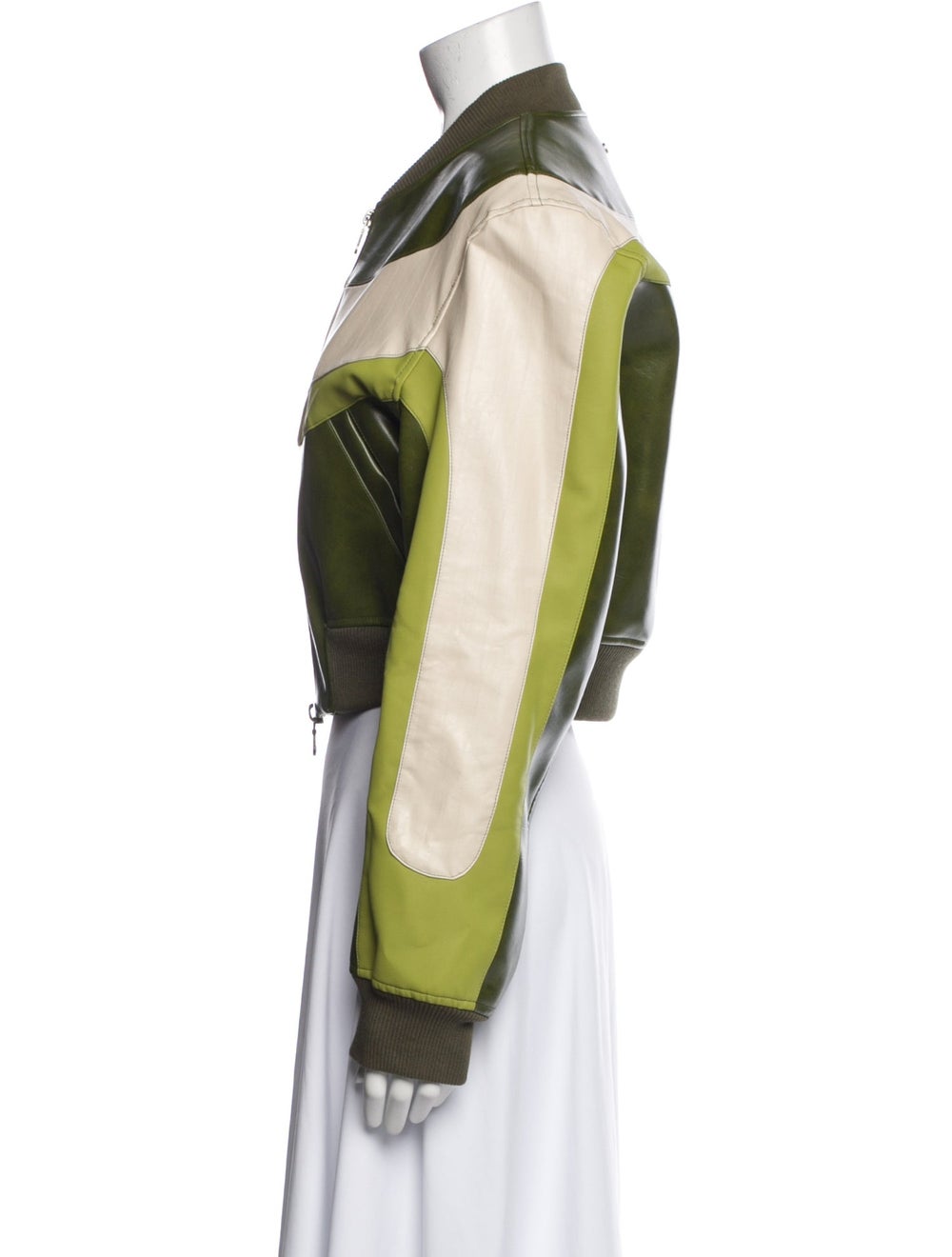 Andersson Bell Bomber Jacket Green Colorblock Pat… - image 2