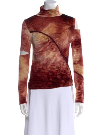 Andersson Bell Printed Turtleneck Sweatshirt