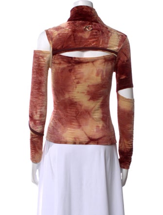 Andersson Bell Printed Turtleneck Top