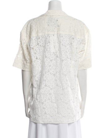 Andersson Bell Lace Pattern Mock Neck Tunic