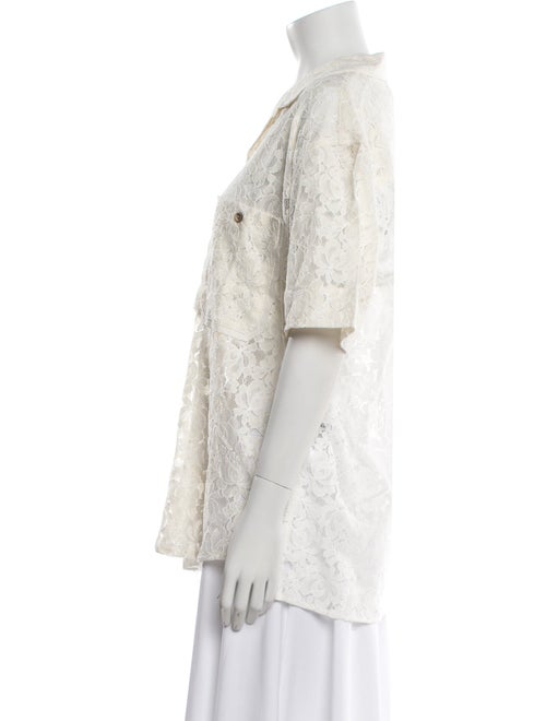 Andersson Bell Lace Pattern Mock Neck Tunic