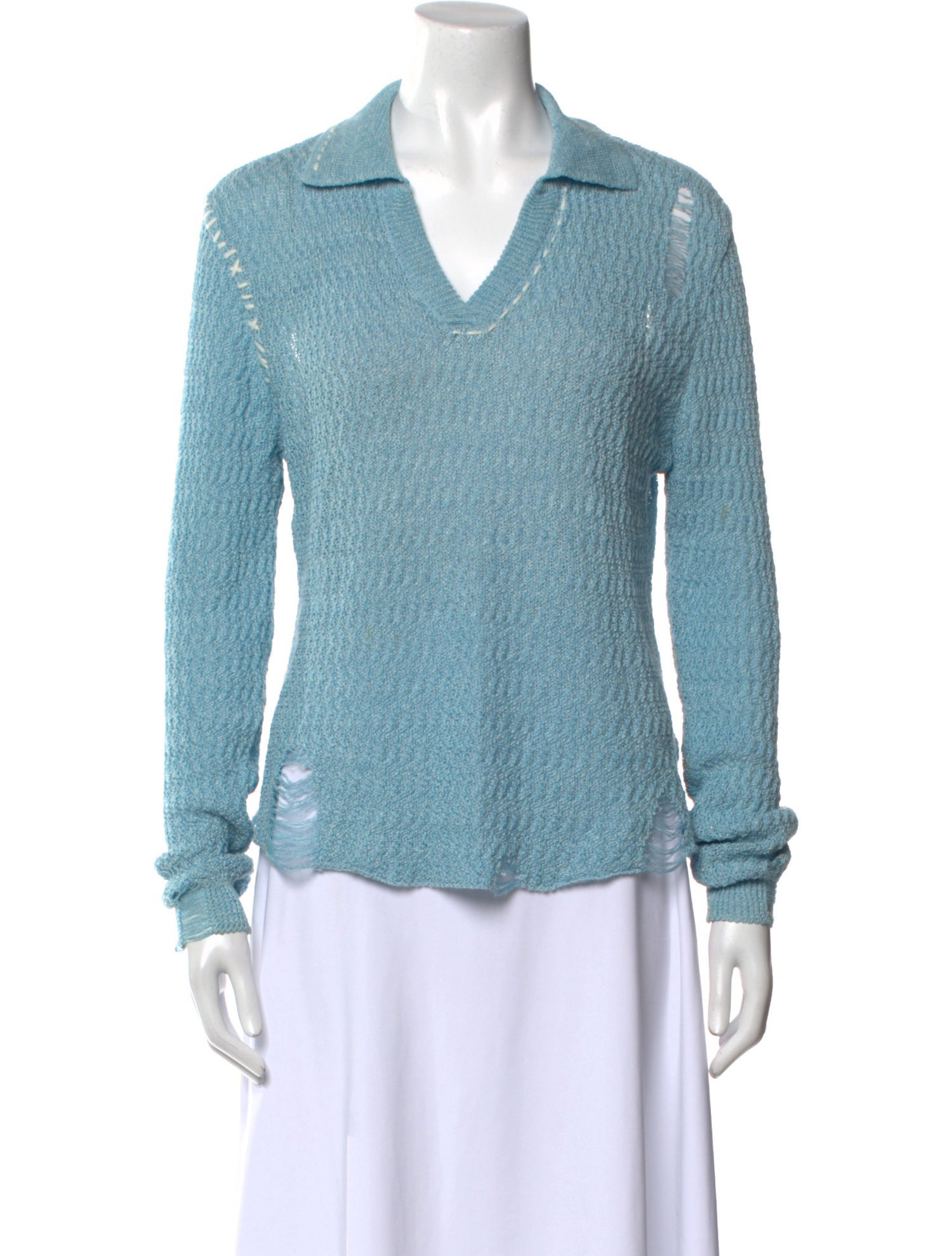 Andersson Bell Linen V-Neck Sweater