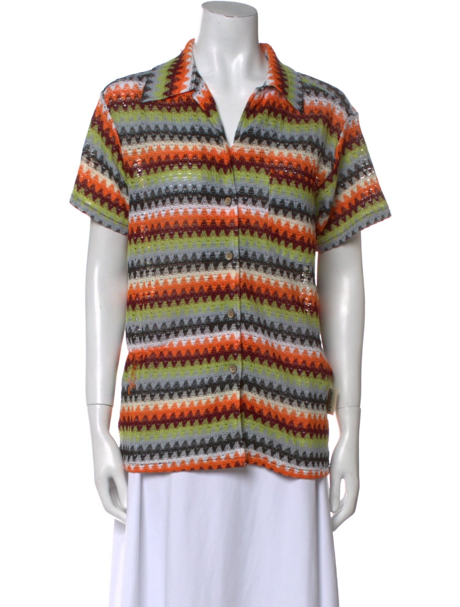 Andersson Bell Printed Short Sleeve Polo