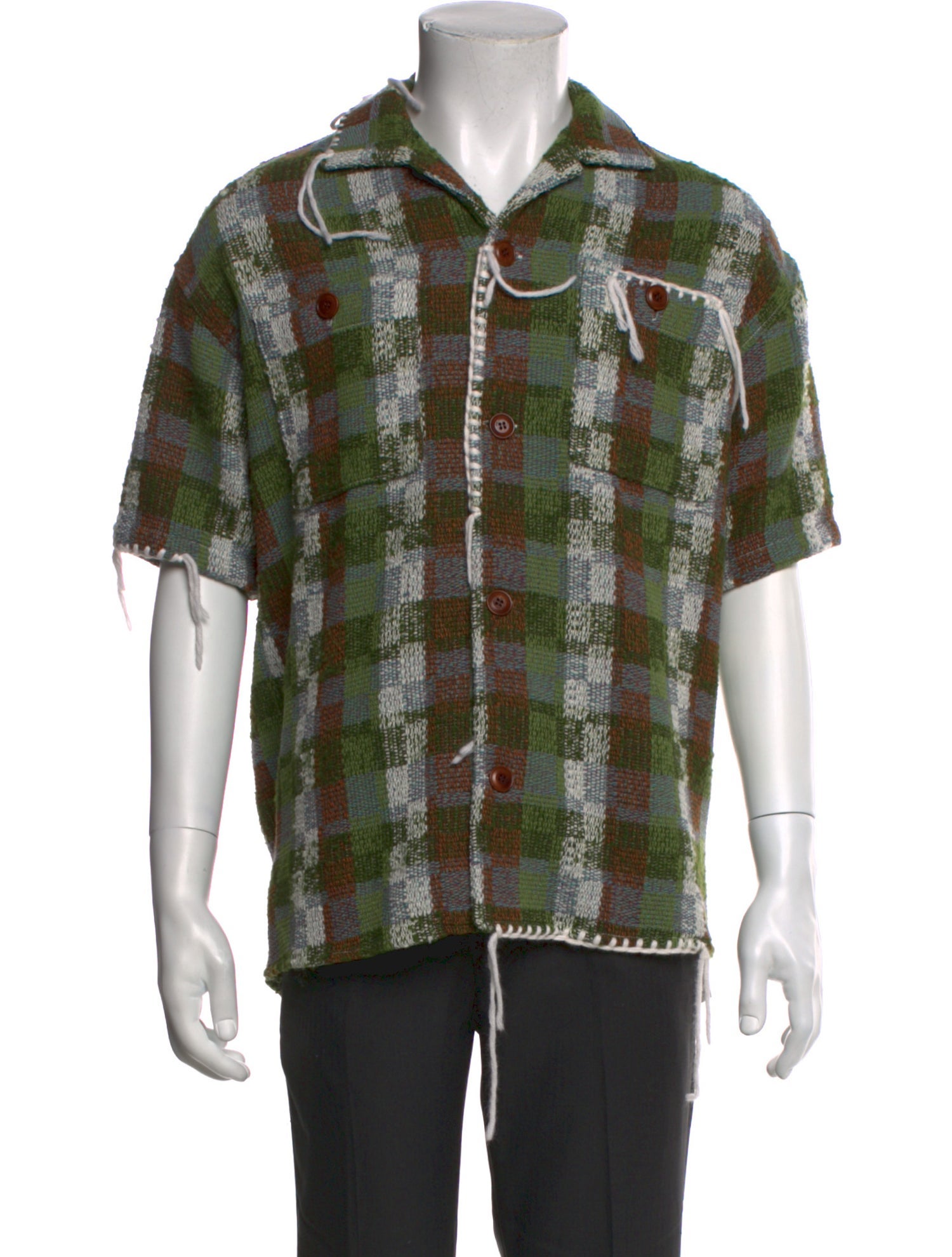Andersson Bell Plaid Print Short Sleeve Shirt
