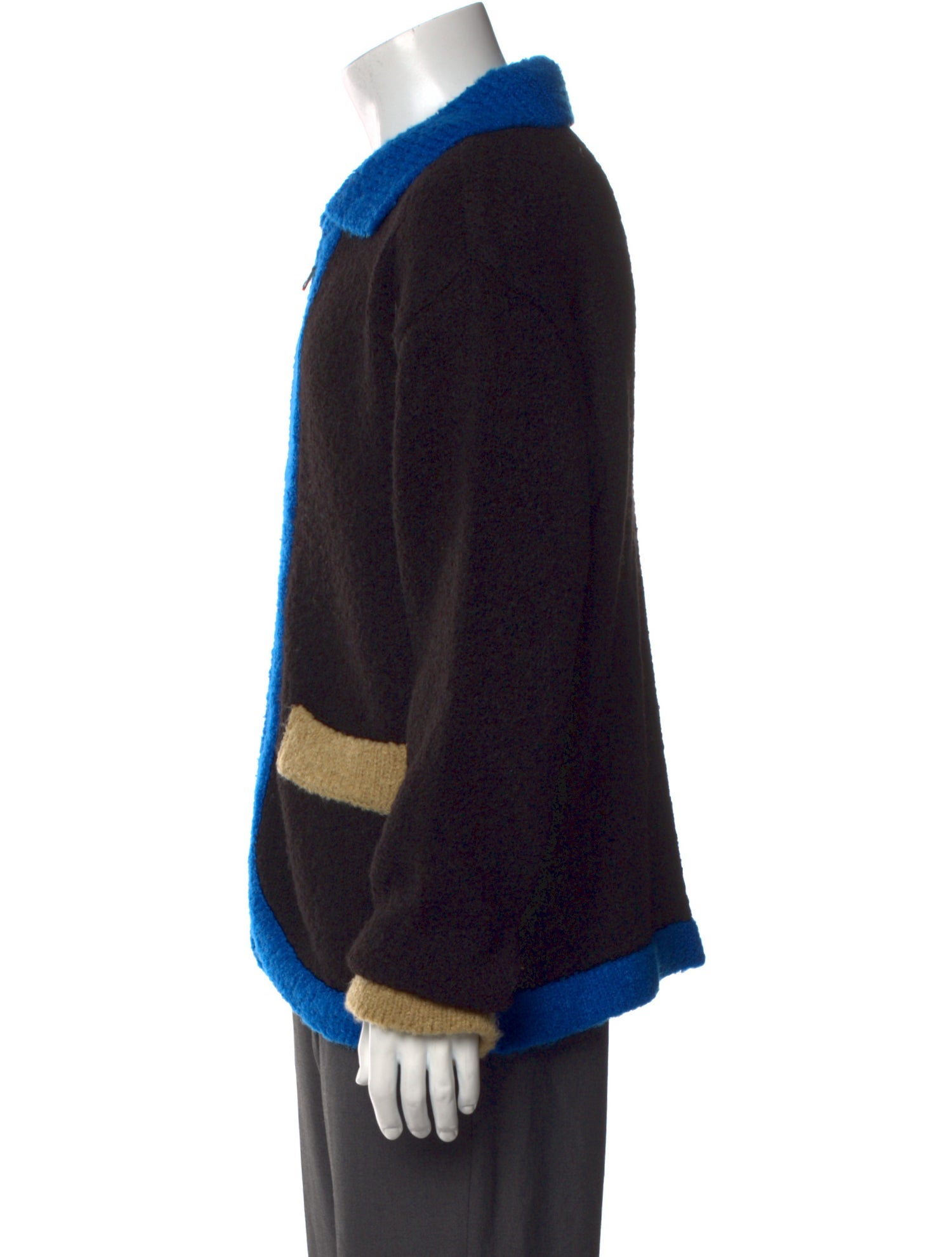 Andersson Bell Colorblock Pattern Collar Cardigan