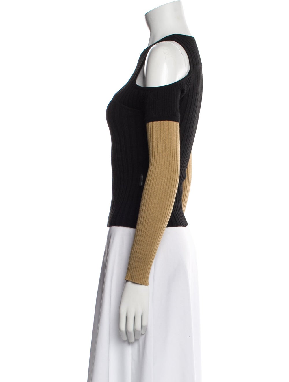 Andersson Bell Top Black Colorblock Pattern Long … - image 2